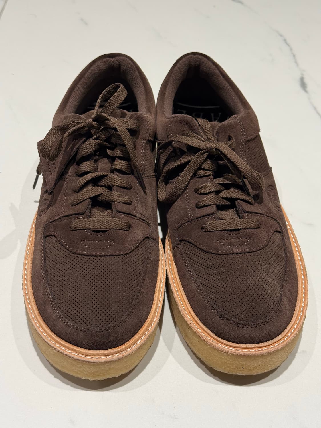 클락스 스웨이드 다크 브라운 275  (거의새것) 에어포스맛 상품이미지2