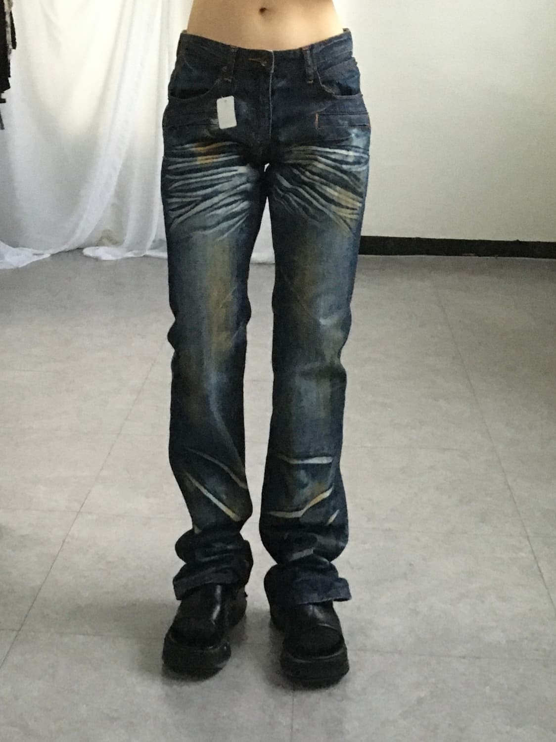 Semantic design washing pants 상품이미지1