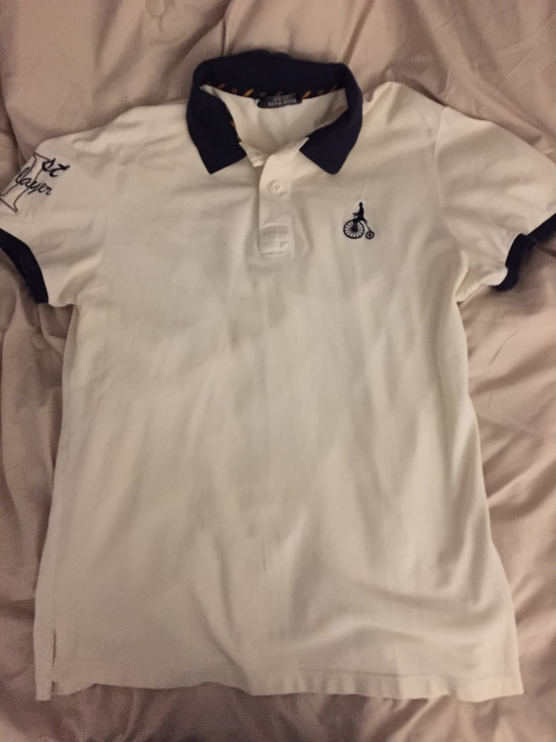 빈티지 빈폴 자수 카라티 상품이미지1