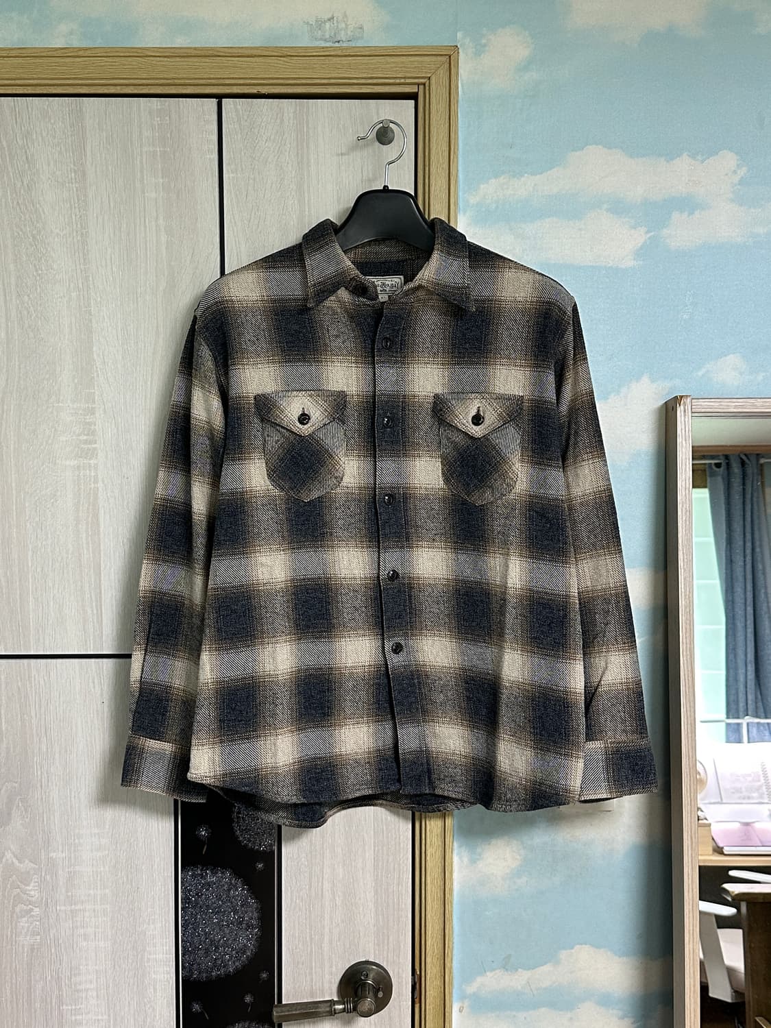(XL) 부기홀리데이 10 TWEEDY COTTON SHIRT GREY 상품이미지2