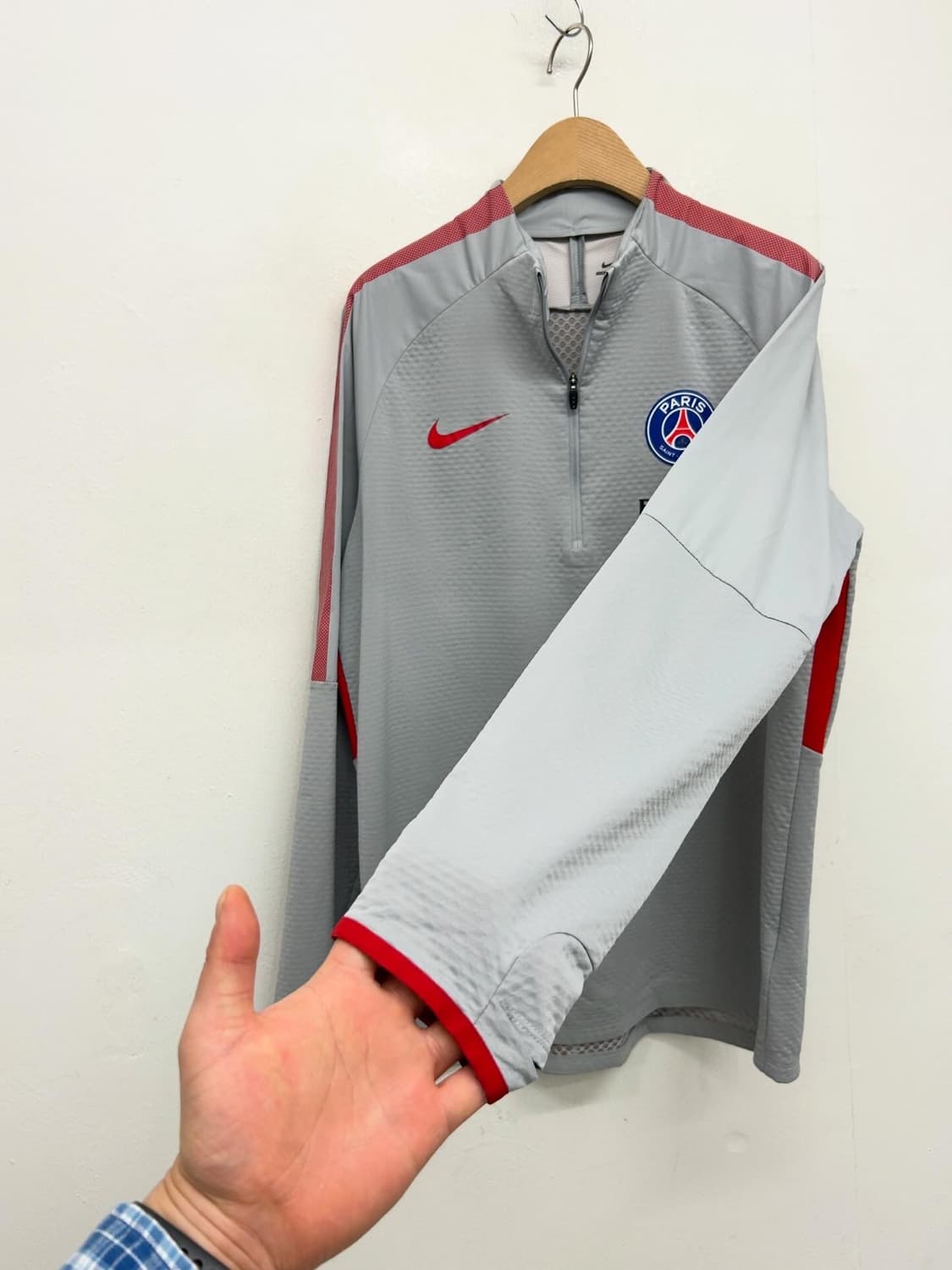 17/18 나이키 PSG 트레이닝 탑 그레이 상품이미지2