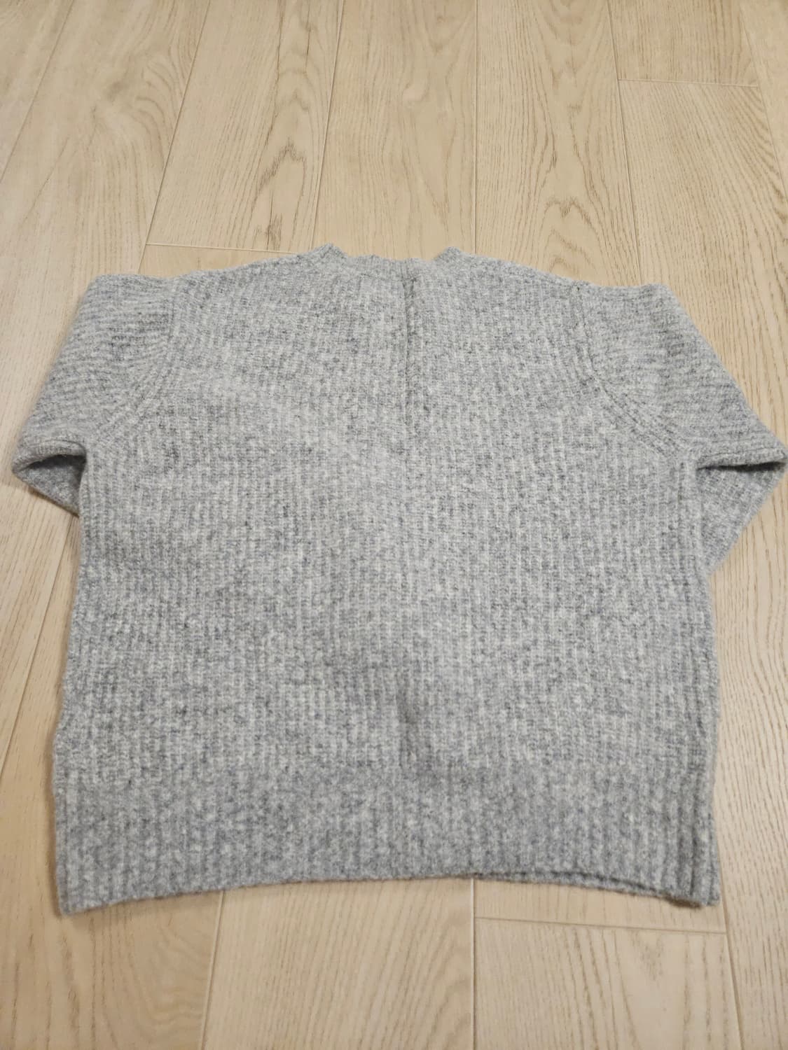 포커페이스 우먼 / 컴포트 라운드넥 니트 그레이 / 46 상품이미지2