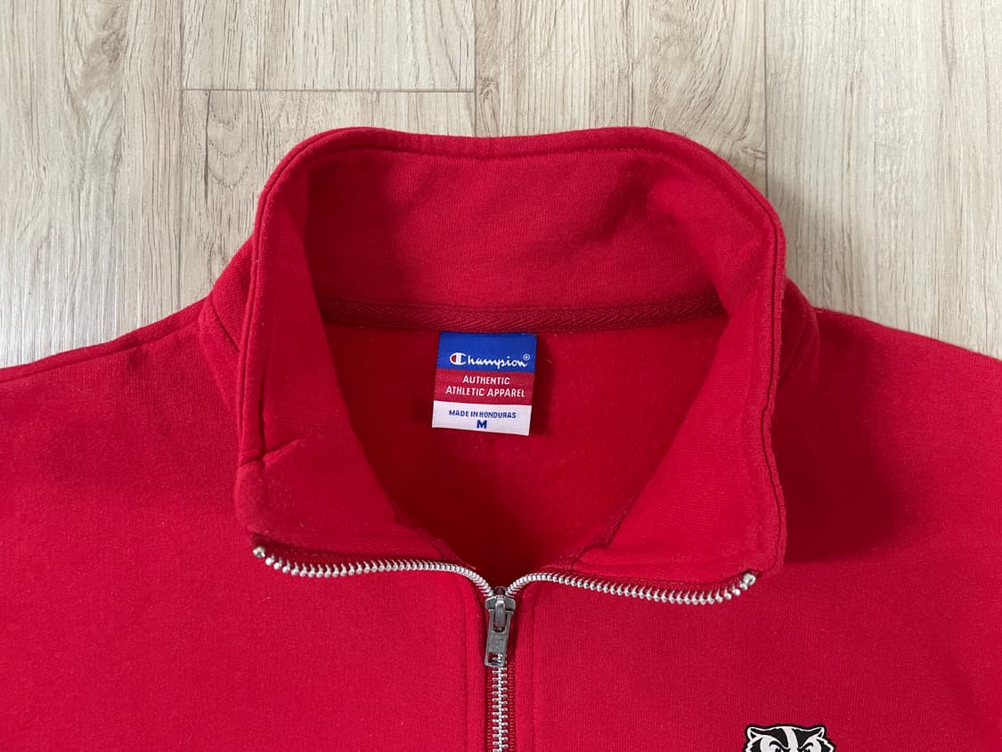 100) 90's 챔피온 미대학 위스콘신 스웻집업(RRL&LVC&폴로) 상품이미지4