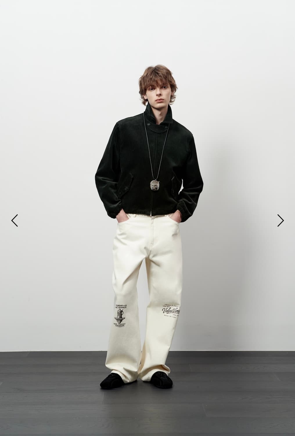 STU 스트랩 코듀로이 자켓 블랙 L 새상품 상품이미지3