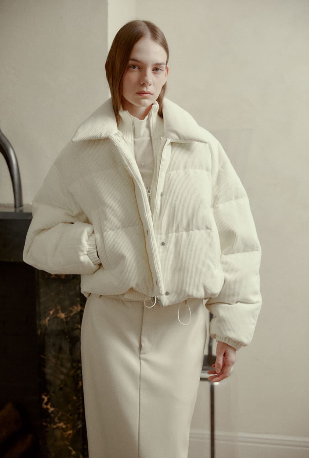 LE MUSEE 뮤제 코듀로이 구스다운 패딩 자켓 상품이미지1