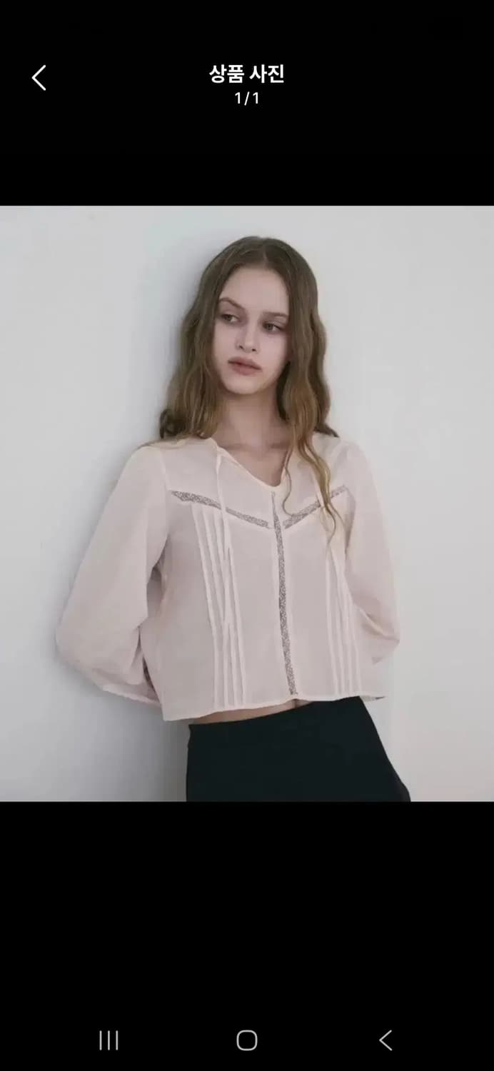 [품절상품] 윤슬샵 breath 브레스 슬리브 블라우스 핑크 상품이미지2