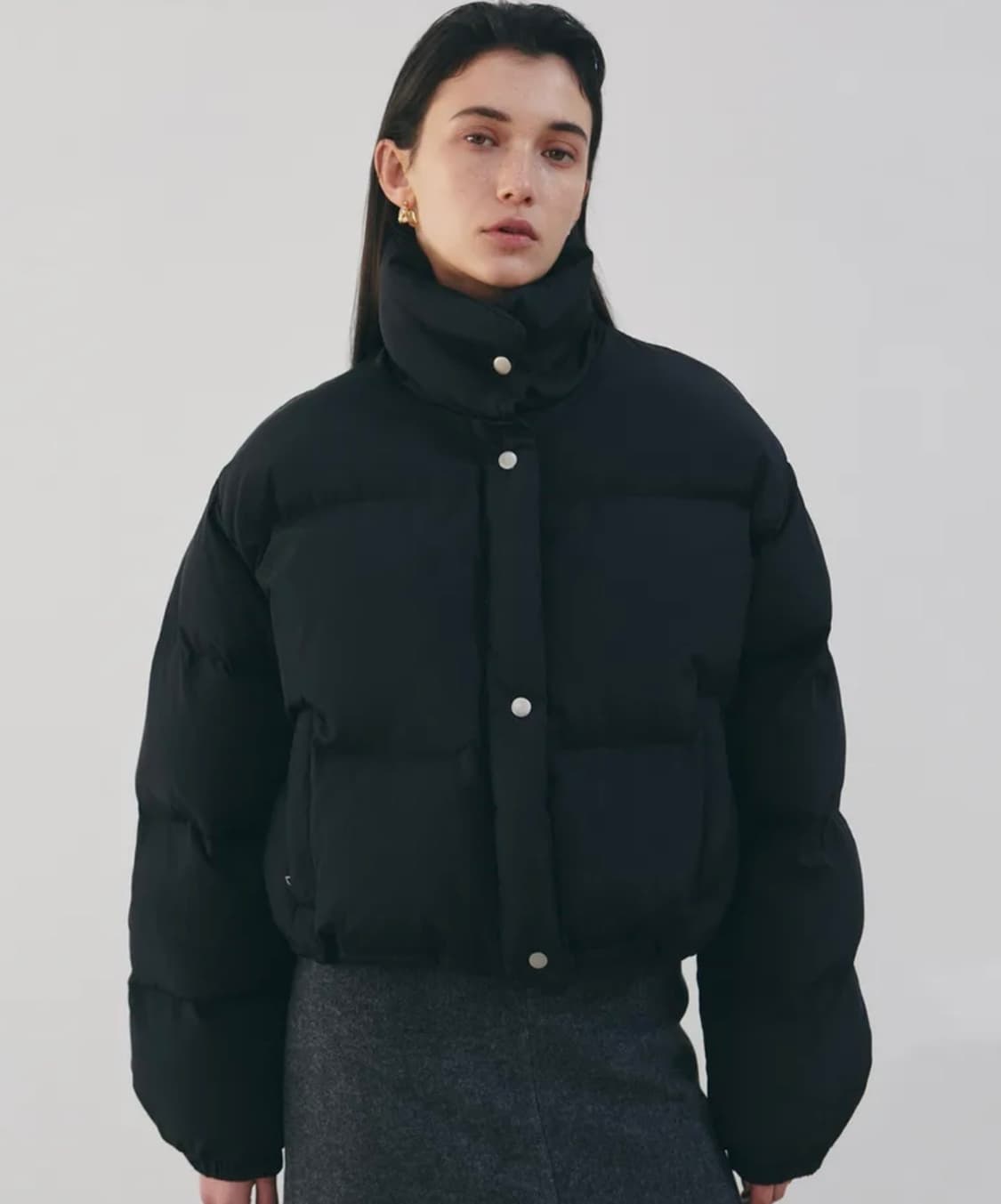 닉앤니콜 하이넥 푸퍼 숏패딩 상품이미지1