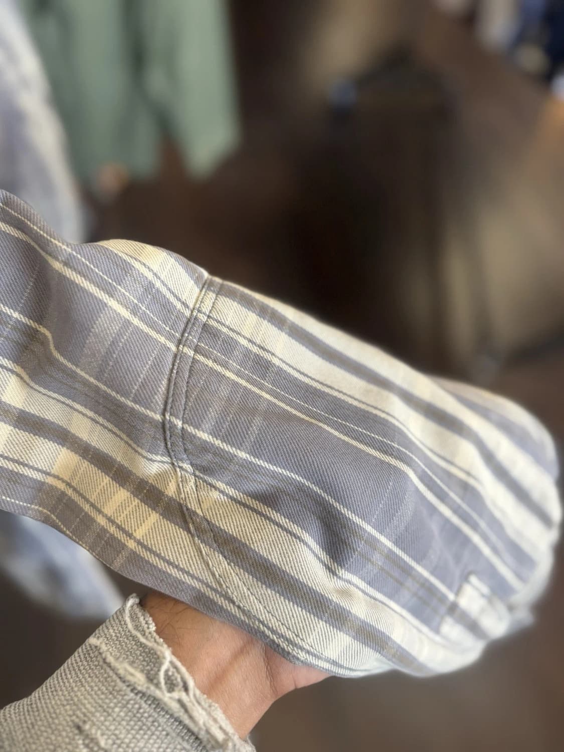 RRL 더블알엘 코튼 플란넬 체크 워크셔츠 상품이미지8