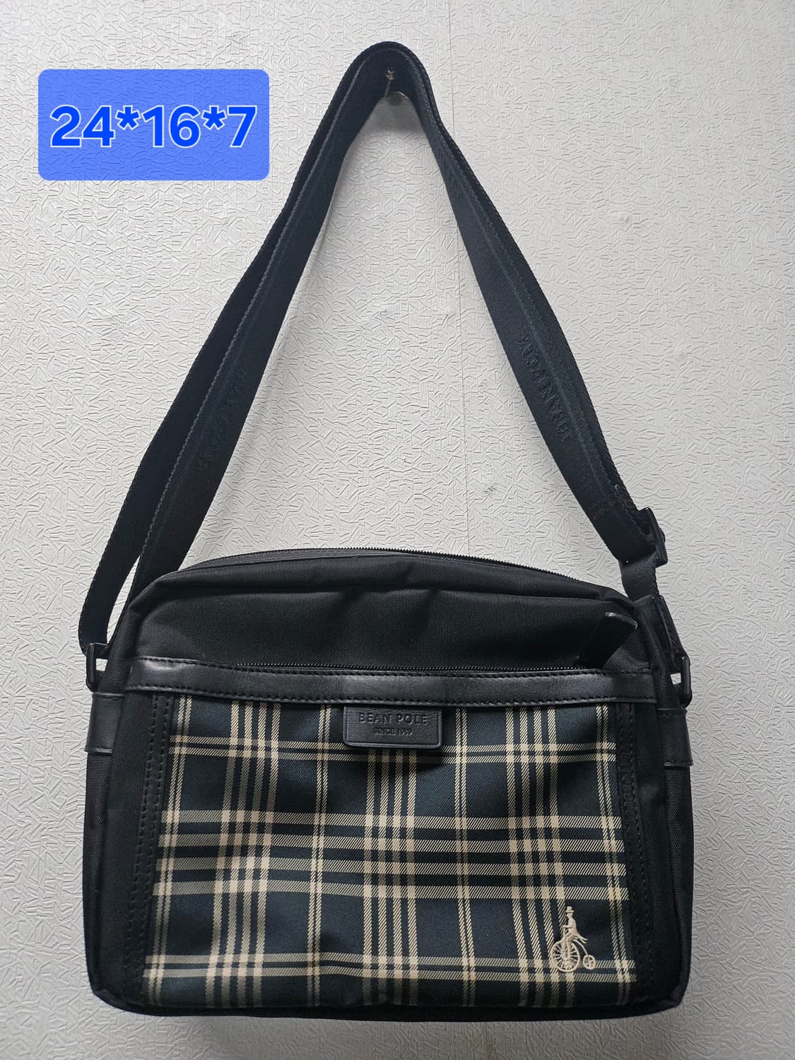 빈폴 체크 크로스백 상품이미지1