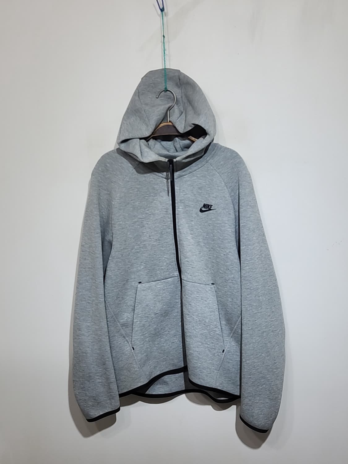 (XL) 나이키 후드집업 그레이 기본로고 캐주얼  상품이미지1