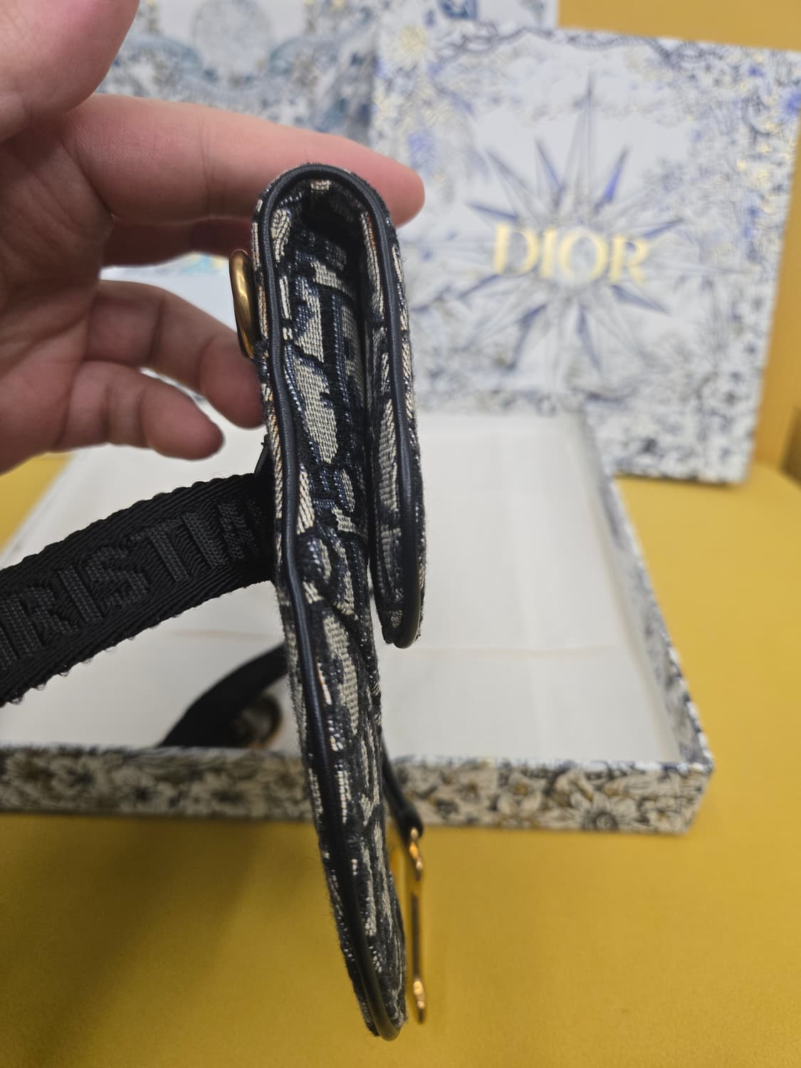 디올 오블리크 새들 벨트백 상품이미지4