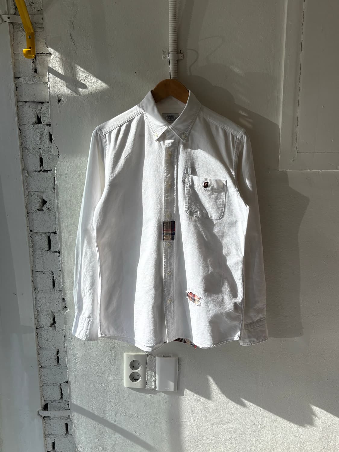 베이프 패치워크 셔츠 상품이미지1