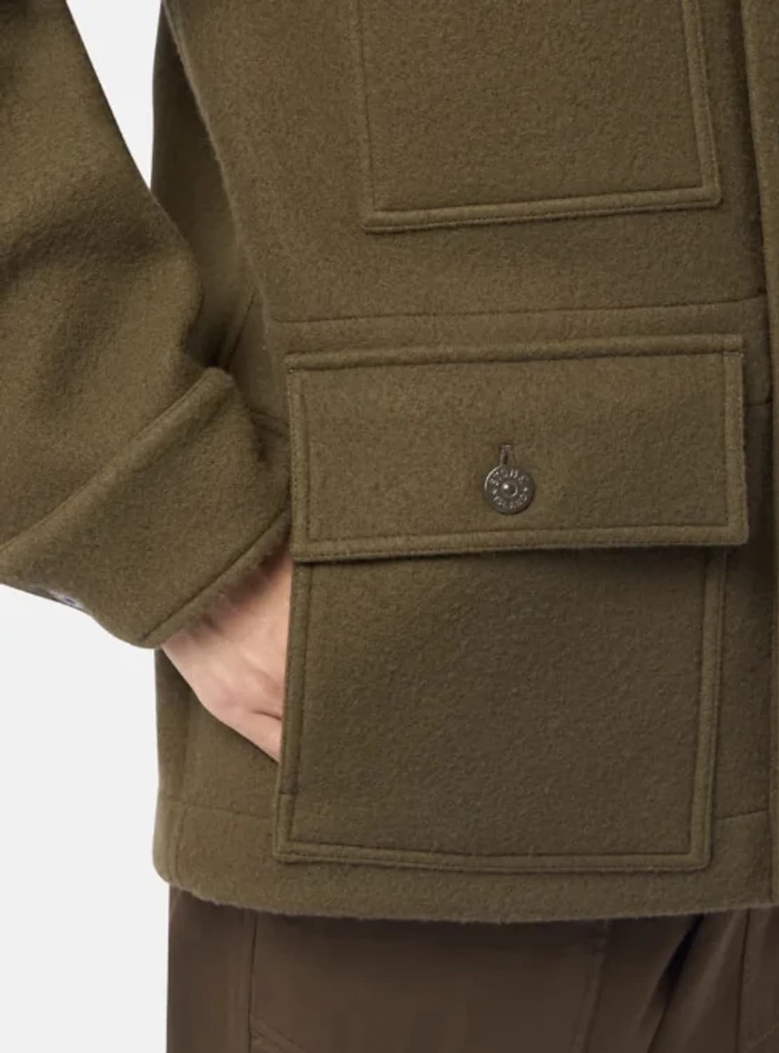 스톤아일랜드 고스트피스 헤비 멜튼 울 캐시미어 자켓 (새 상품) 상품이미지9