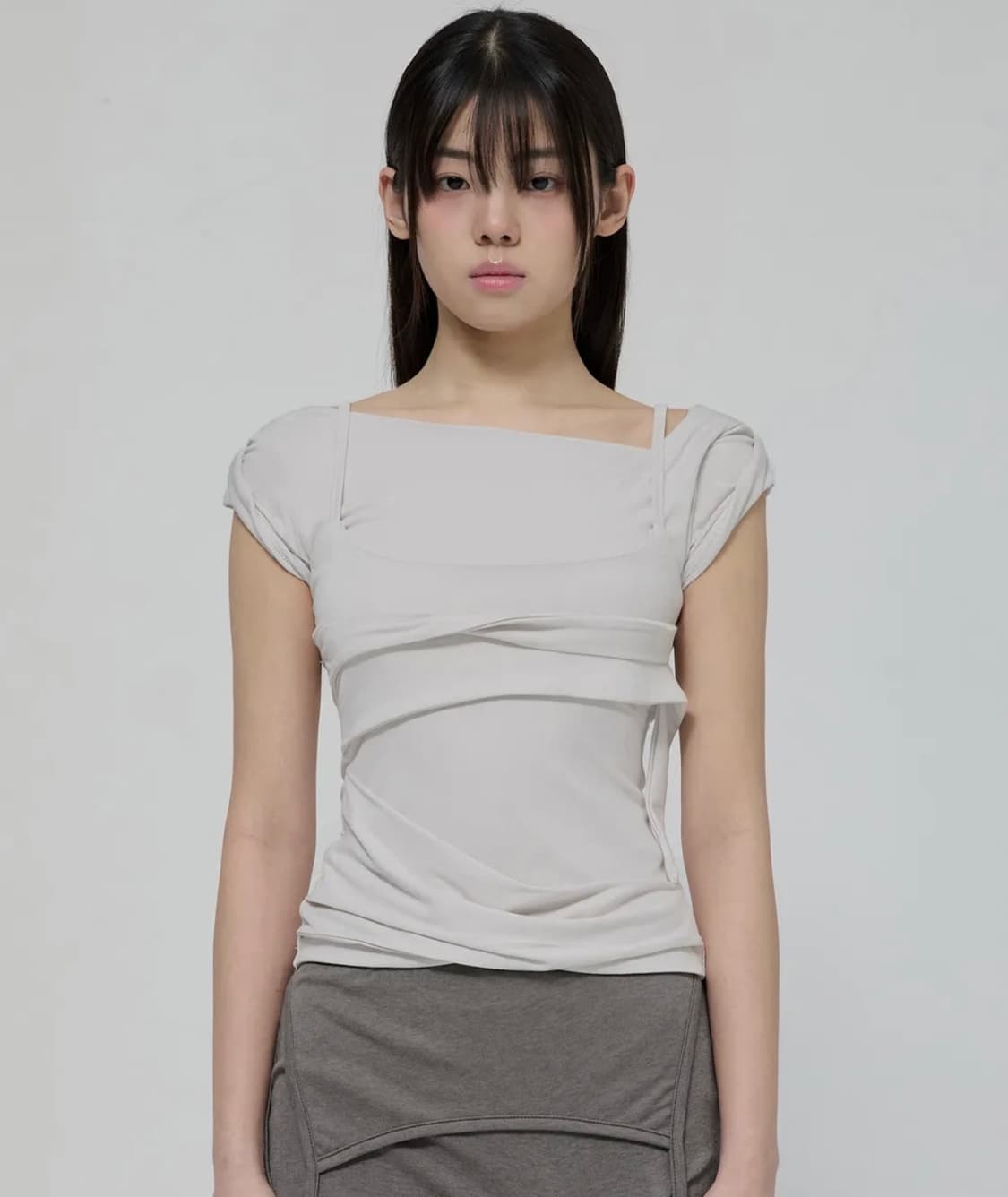플레어업 Layered Bustier T-Shirt 상품이미지1