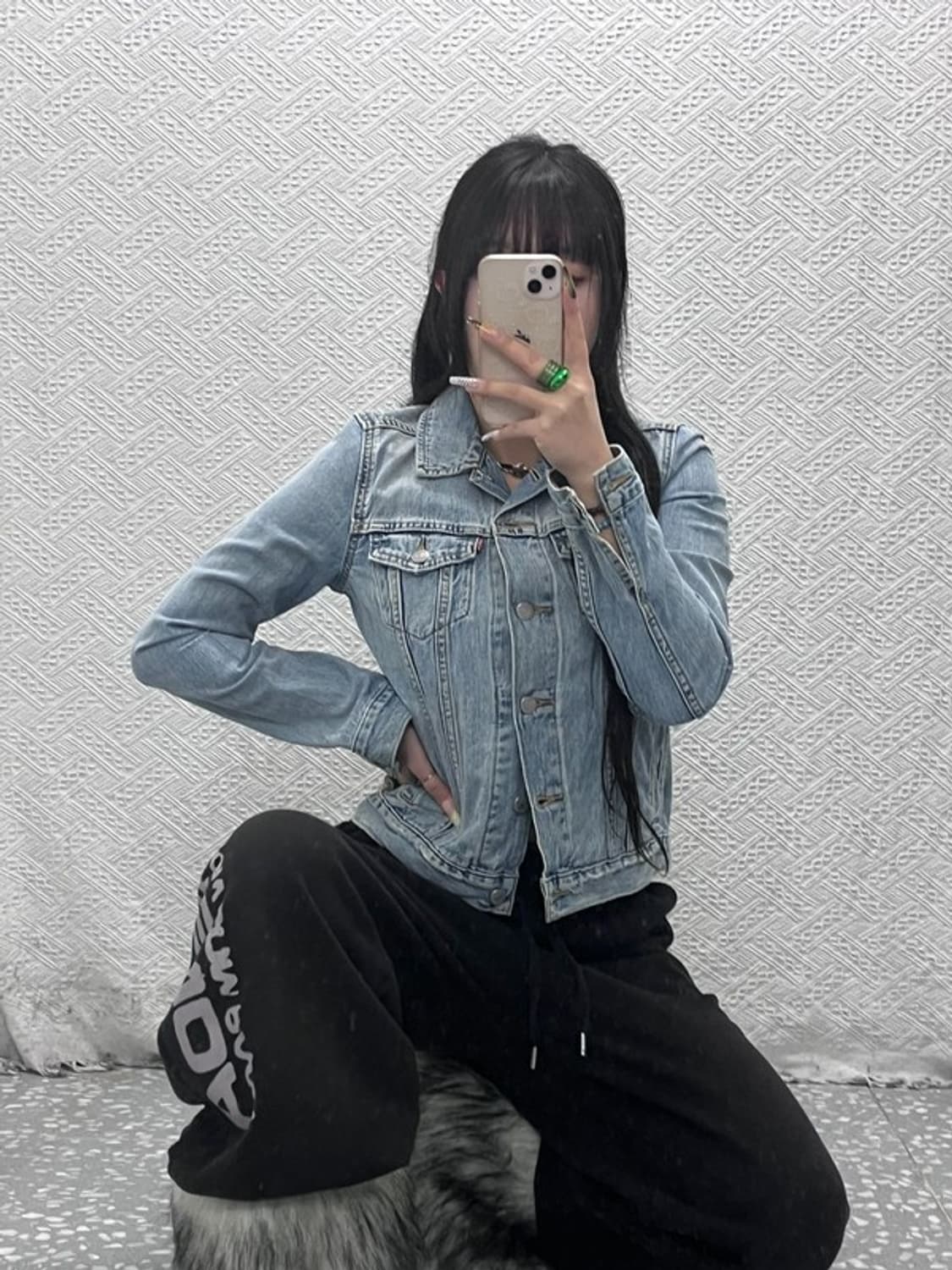 리바이스 빈티지무드 워싱 연청 데님자켓 90 C08056 상품이미지2