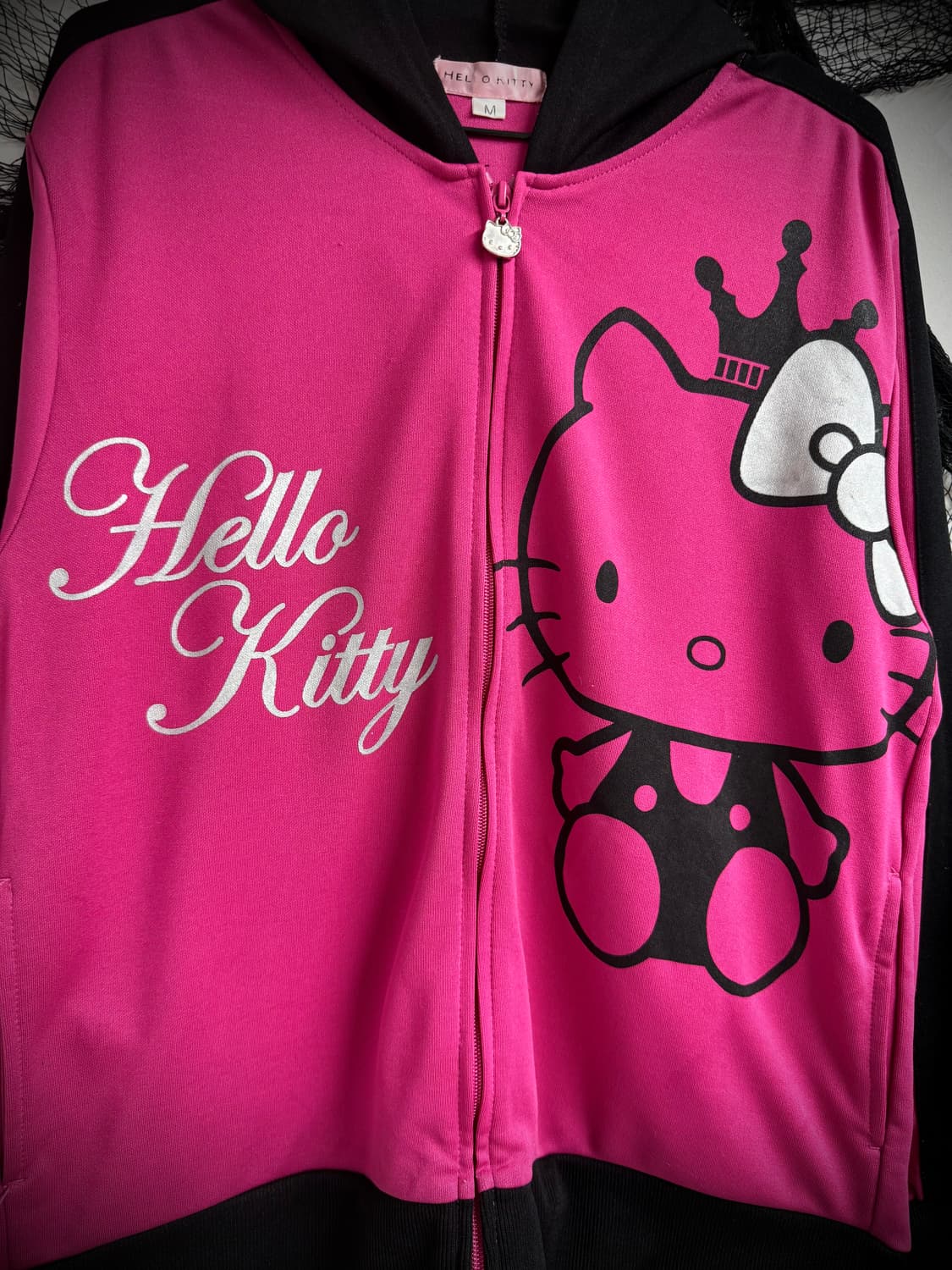 Hello kitty printing hood zipup 상품이미지5