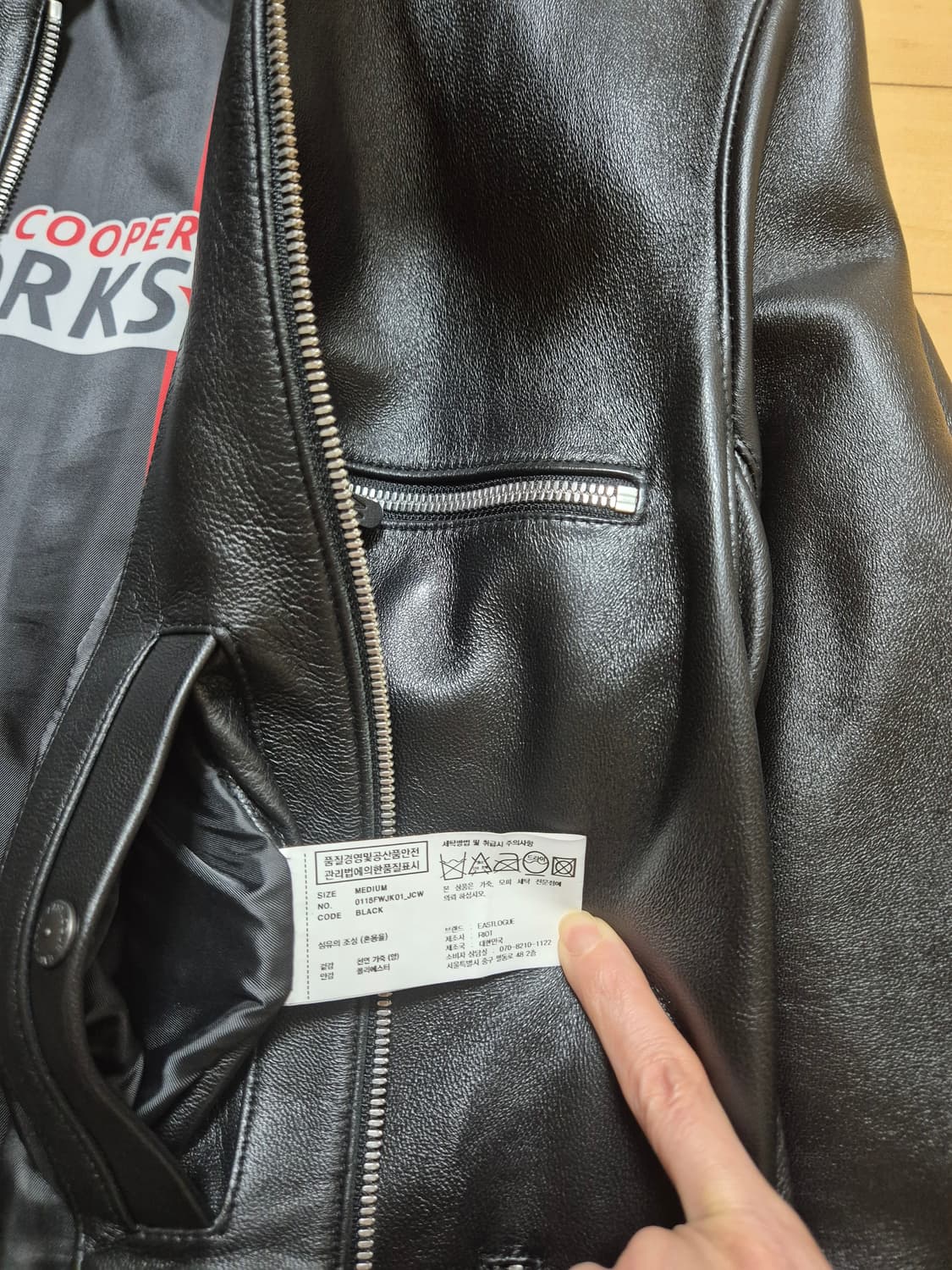 M] 이스트로그x미니쿠퍼 양가죽 자켓  상품이미지4