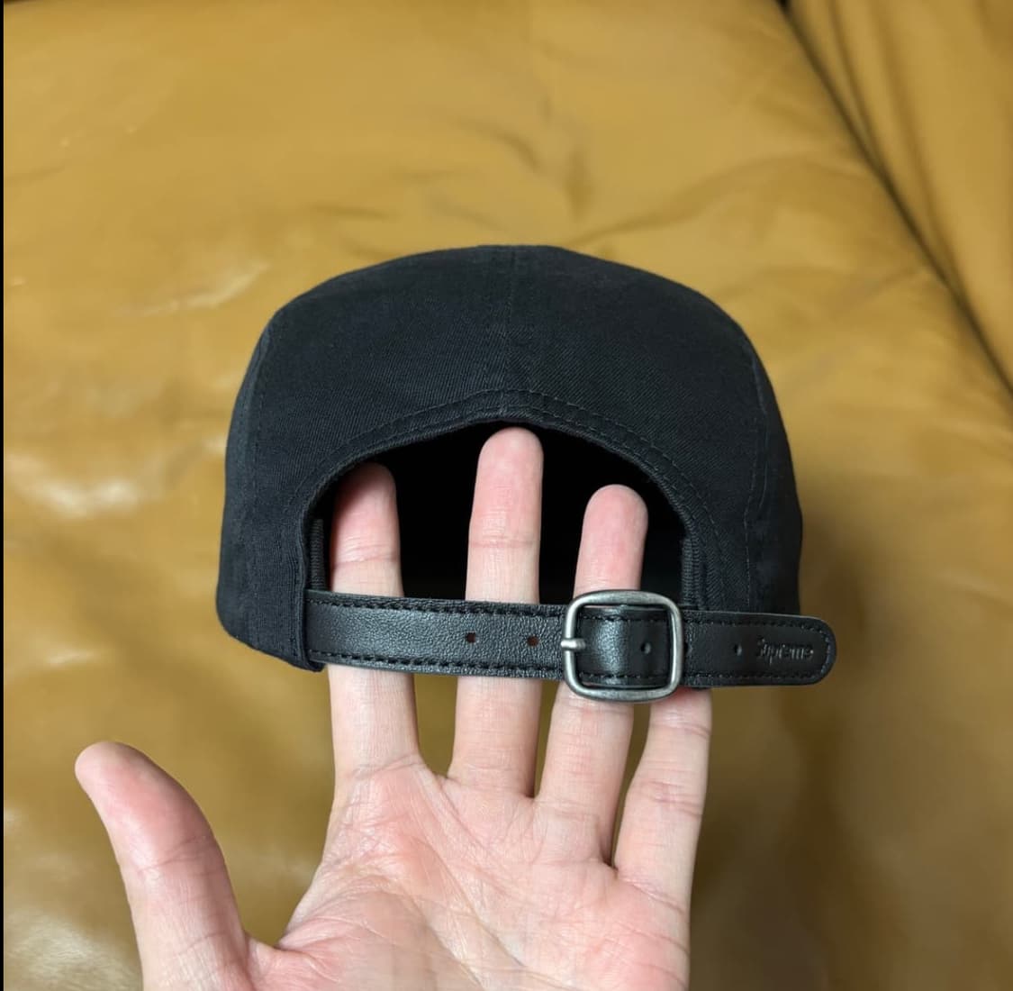 슈프림 캠프캡 모자 박스로고 블랙 상품이미지7