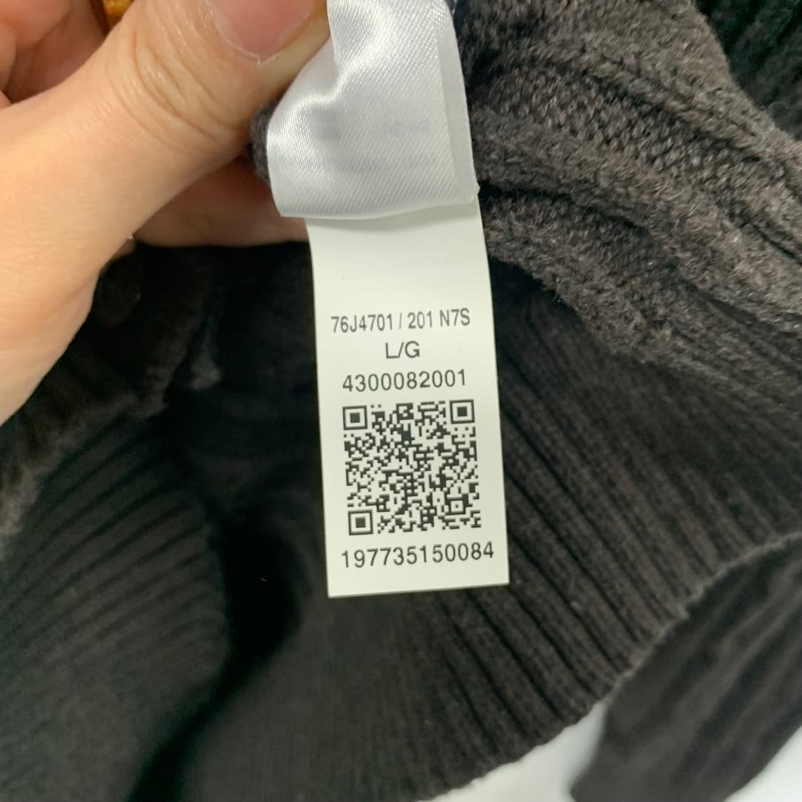 타미힐피거 브라운 꽈배기 니트 가디건 상품이미지4