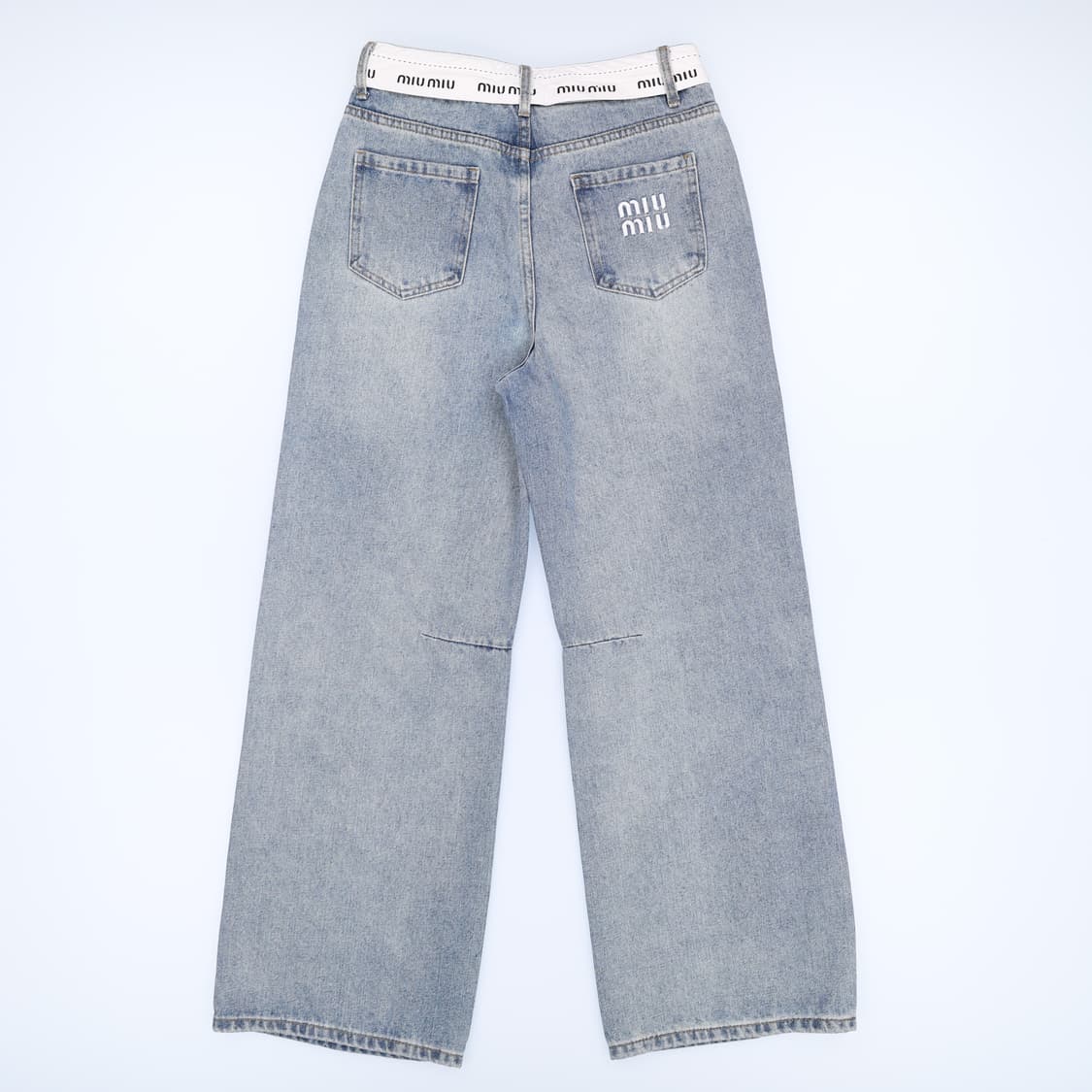 [L] 여성 포인트 연청 와이드데님팬츠 1205HR2 상품이미지2