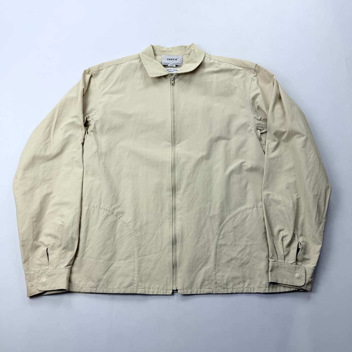 Yaeca 야에카 아이보리 코튼 지퍼 셔츠자켓 상품이미지2