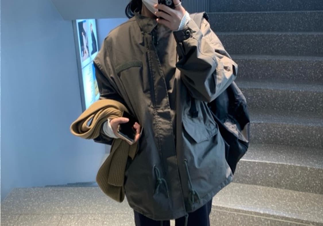 카키하프야상자켓 상품이미지1