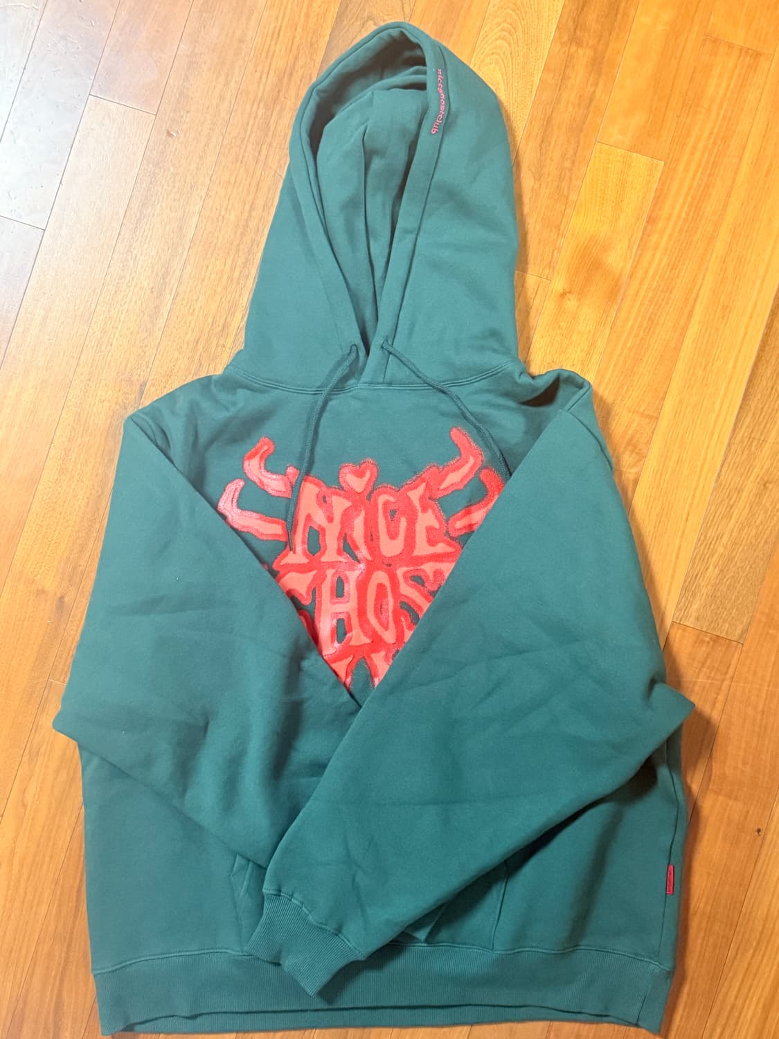 나이스고스트클럽 스컬 로고 후드티 상품이미지3