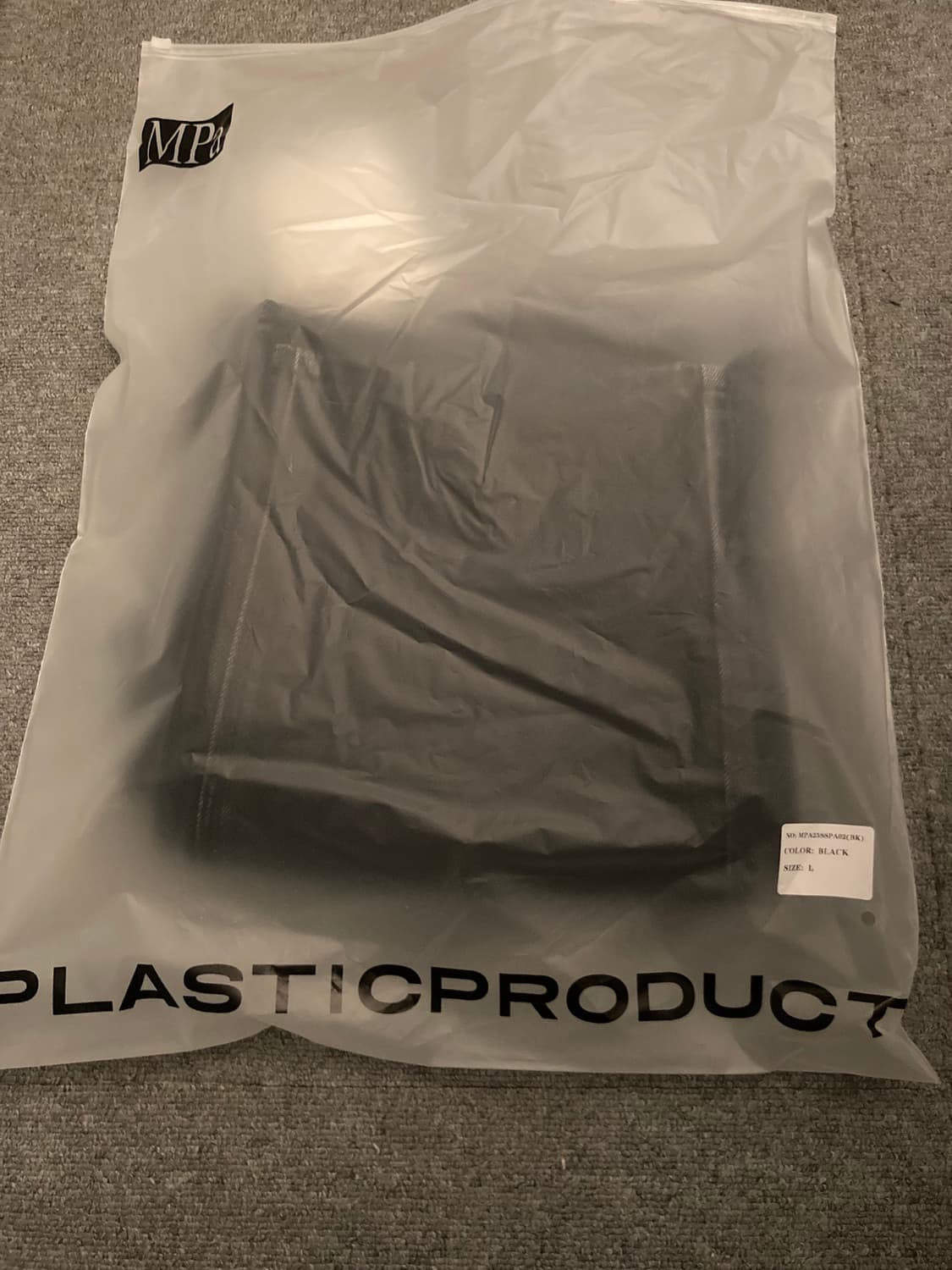 (새상품)플라스틱프로덕트 페인트 데님 블랙 L 상품이미지5