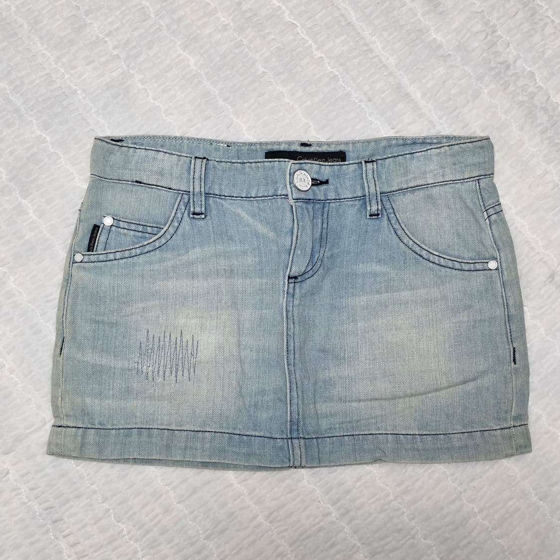 캘빈클라인 빈티지 00s 데님y2k  로우라이즈 청치마 상품이미지1