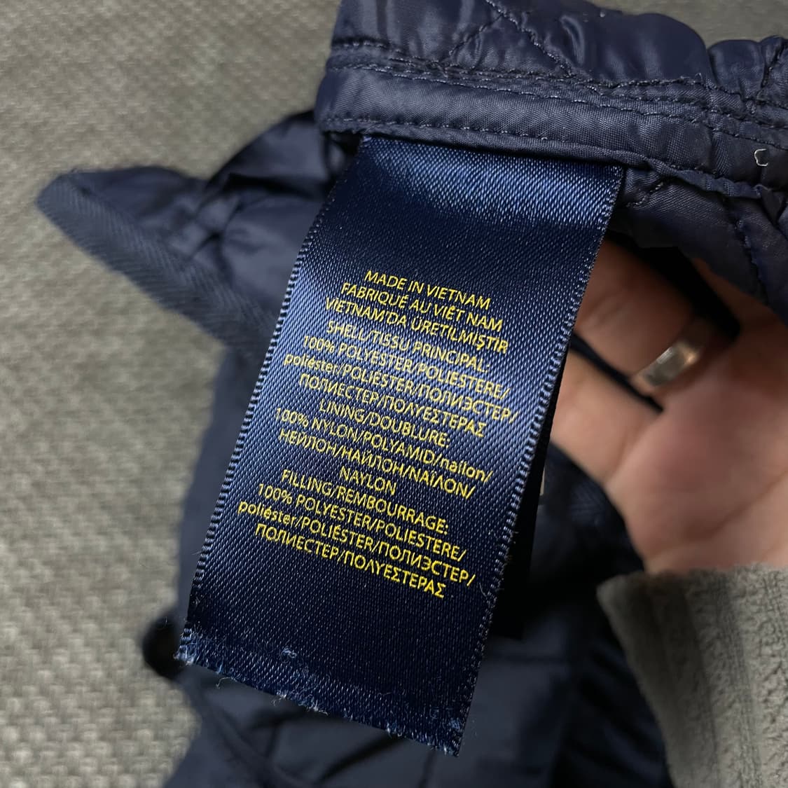 폴로랄프로렌 키즈 네이비 멀티포켓 퀄팅 경량 패딩 조끼 M(8-10) 상품이미지7