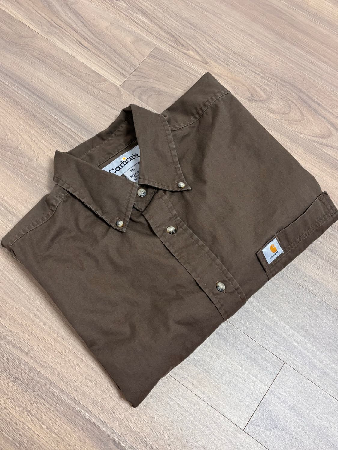 칼하트 셔츠 XL 브라운 상품이미지4