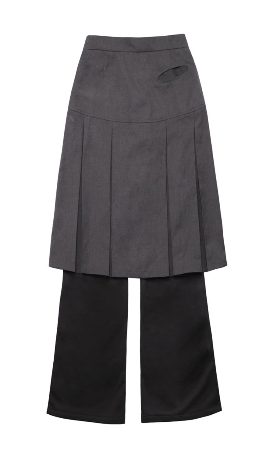 오호스 ojos 플리츠 스커트팬츠 블랙 2사이즈 상품이미지1