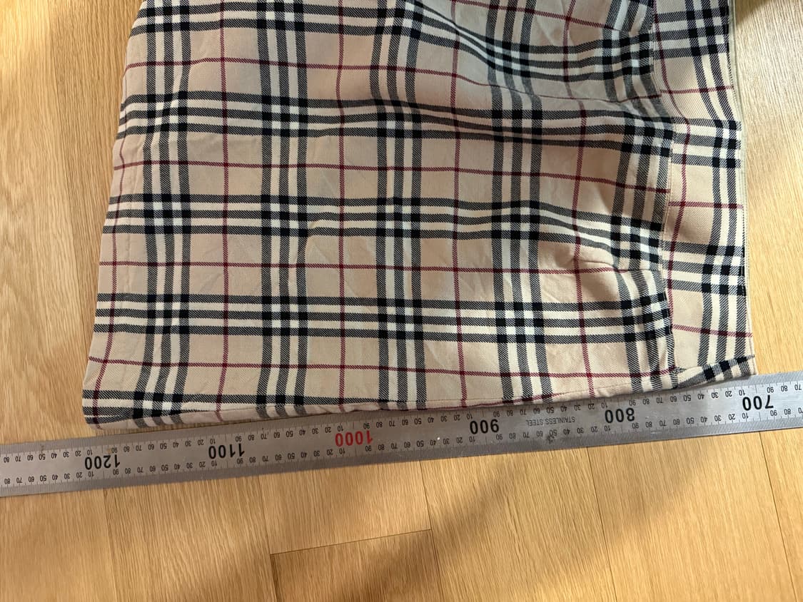 정품) 버버리 울100 노바체크 스커트 36 상품이미지6