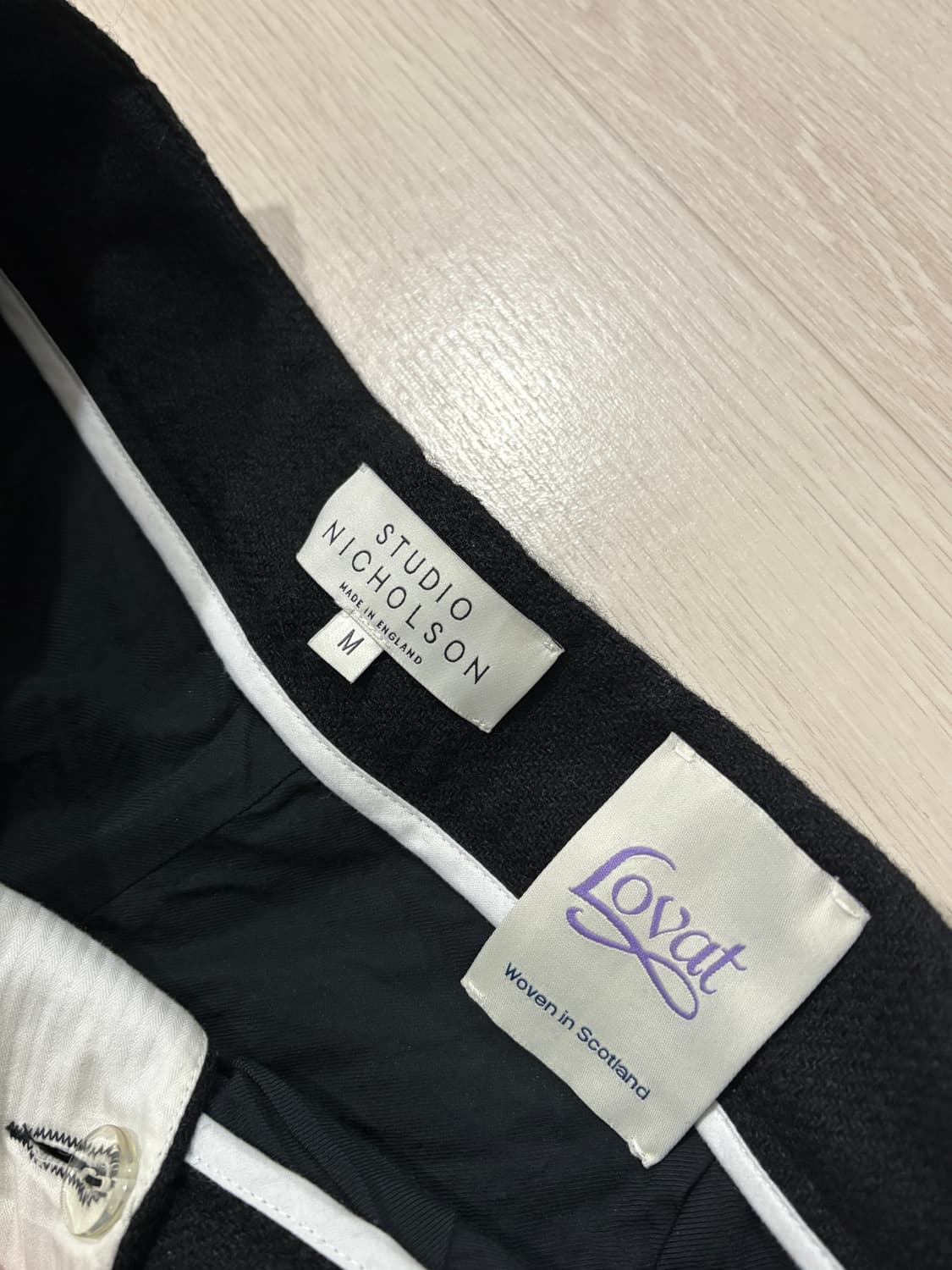 (M) 스튜디오 니콜슨 부쉘 팬츠 블랙 상품이미지4