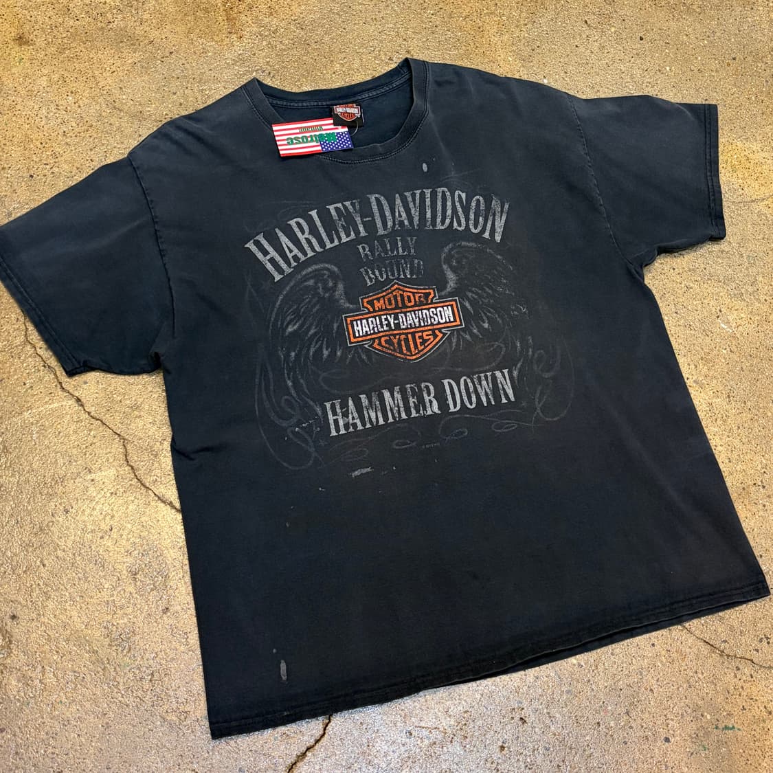 미국 빈티지 할리데이비슨 빅사이즈 반팔티 상품이미지2