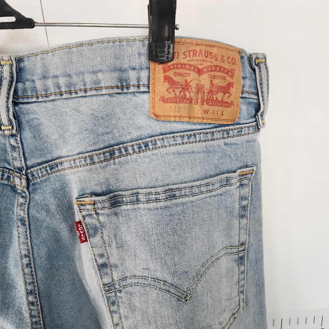 리바이스 513 청바지 연청 데님 팬츠 상품이미지4