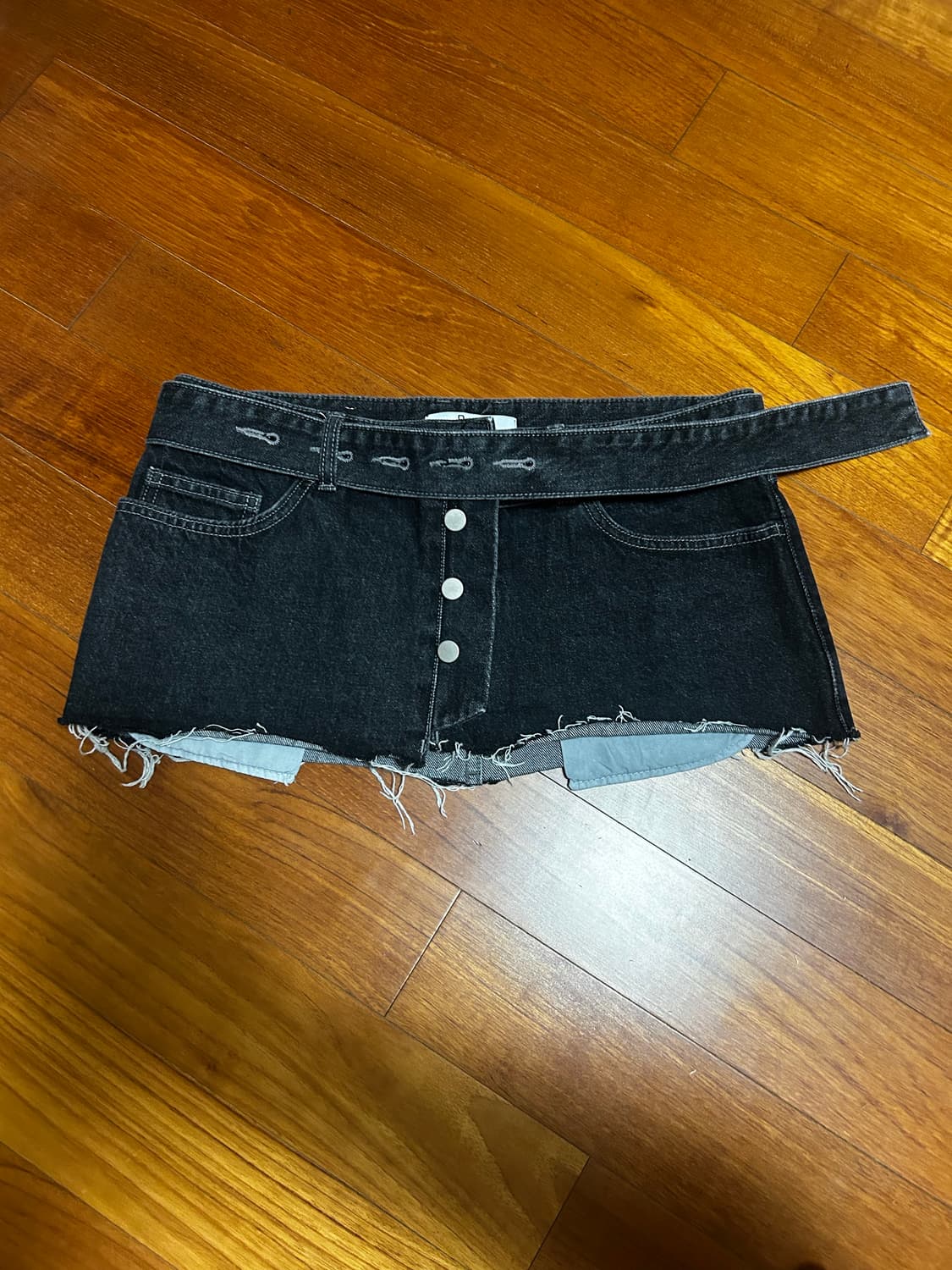 포르타 더블 레이어 벨트 데님 M 상품이미지3