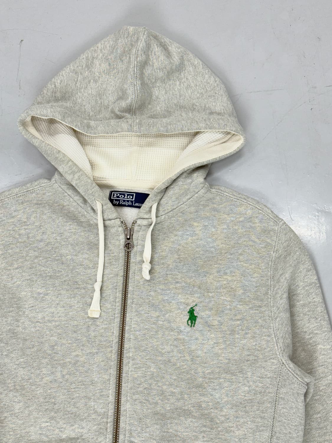Polo Waffle Lined Zip Hoodie 상품이미지3