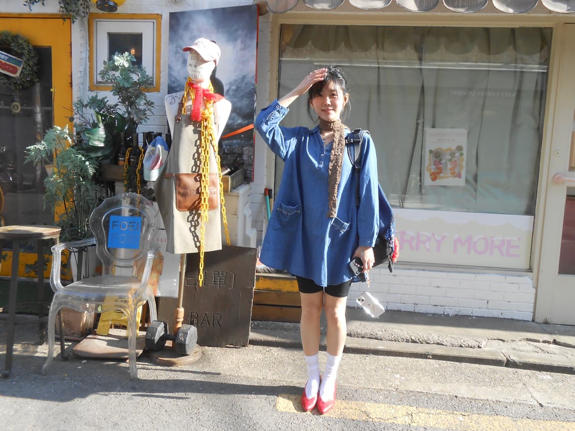 빈티지 데님 원피스 상품이미지1