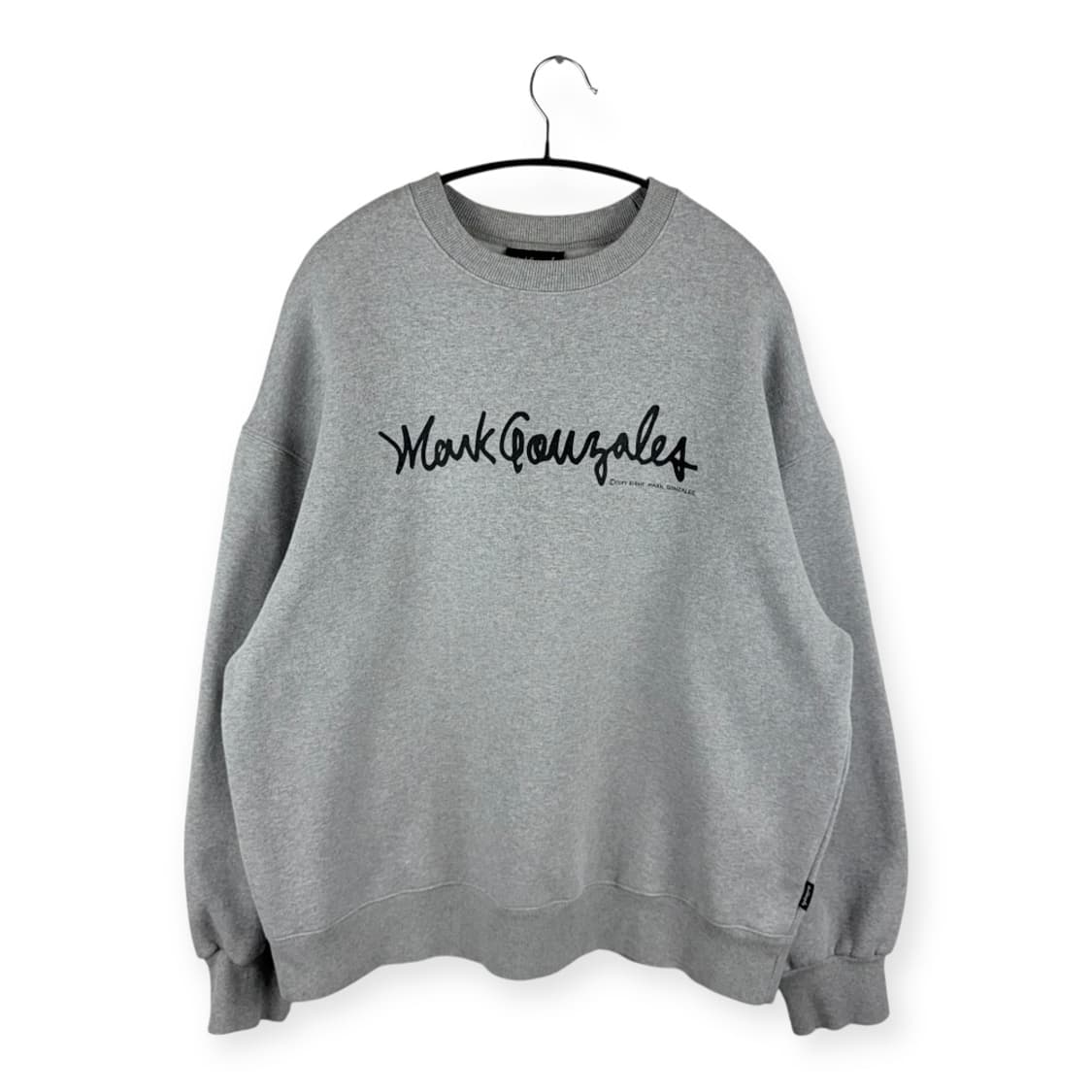 (L) 마크곤잘레스 스펠아웃 맨투맨 그레이 상품이미지1