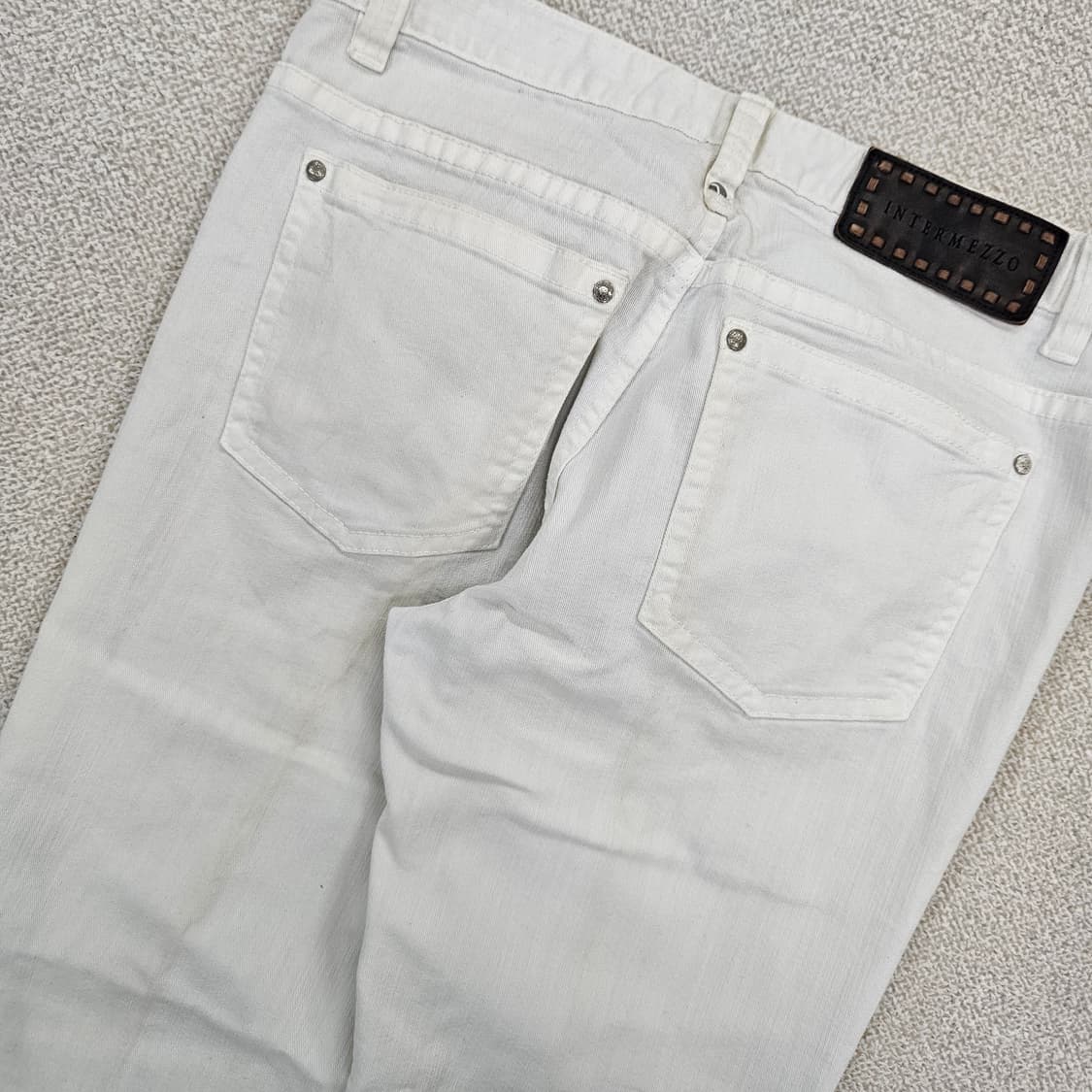 [86-100] 인터메조 부츠컷 화이트 팬츠 바지(얼룩) 1204JM1 상품이미지7