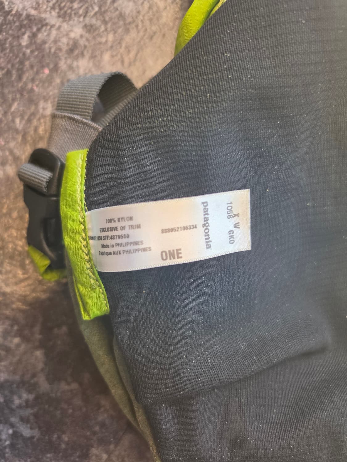 파타고니아 슬링백 - 라임색 상품이미지5