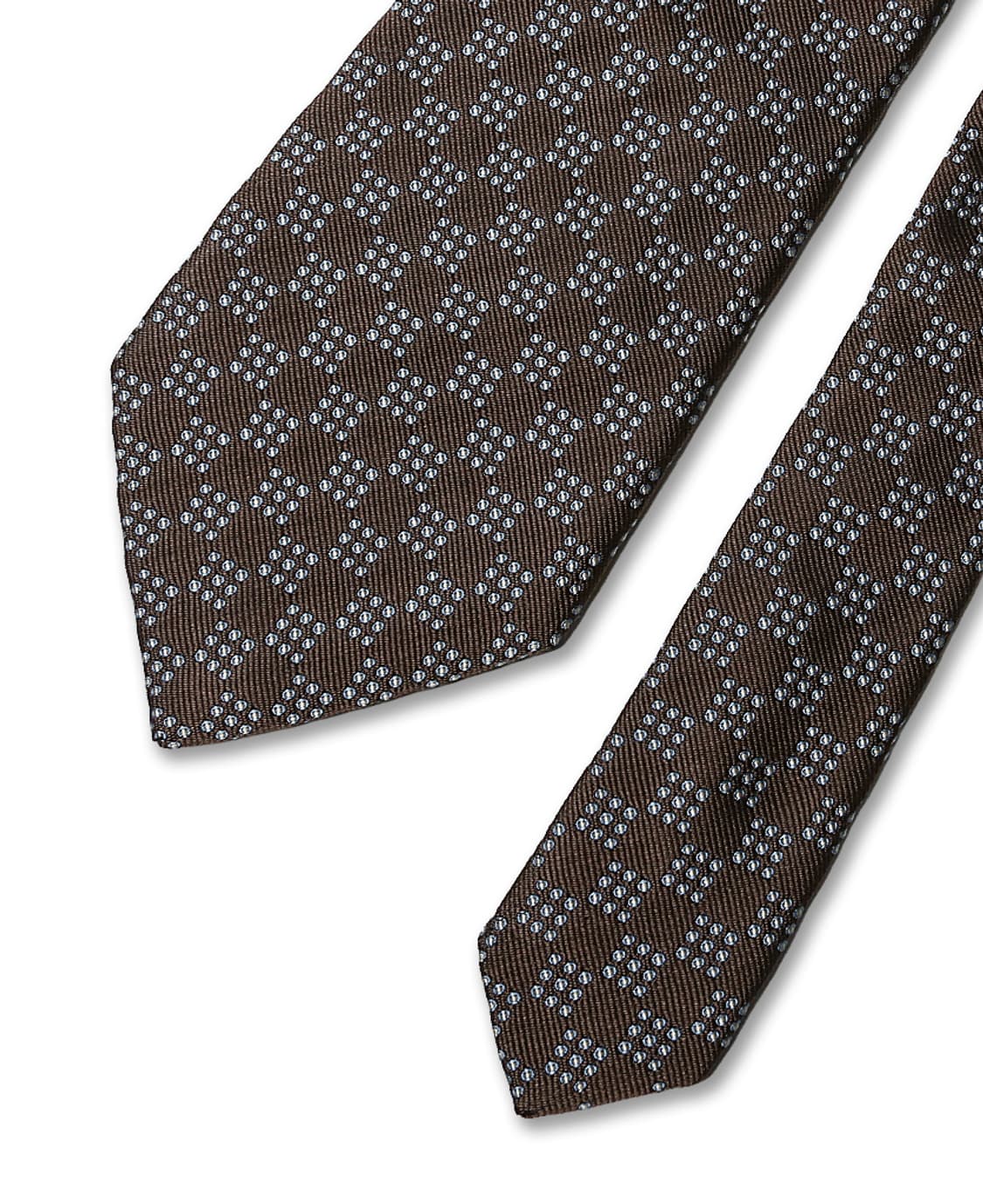 드레익스 [Drake's] 브라운 블루 도트 패턴 잉글랜드 핸드 타이 상품이미지3