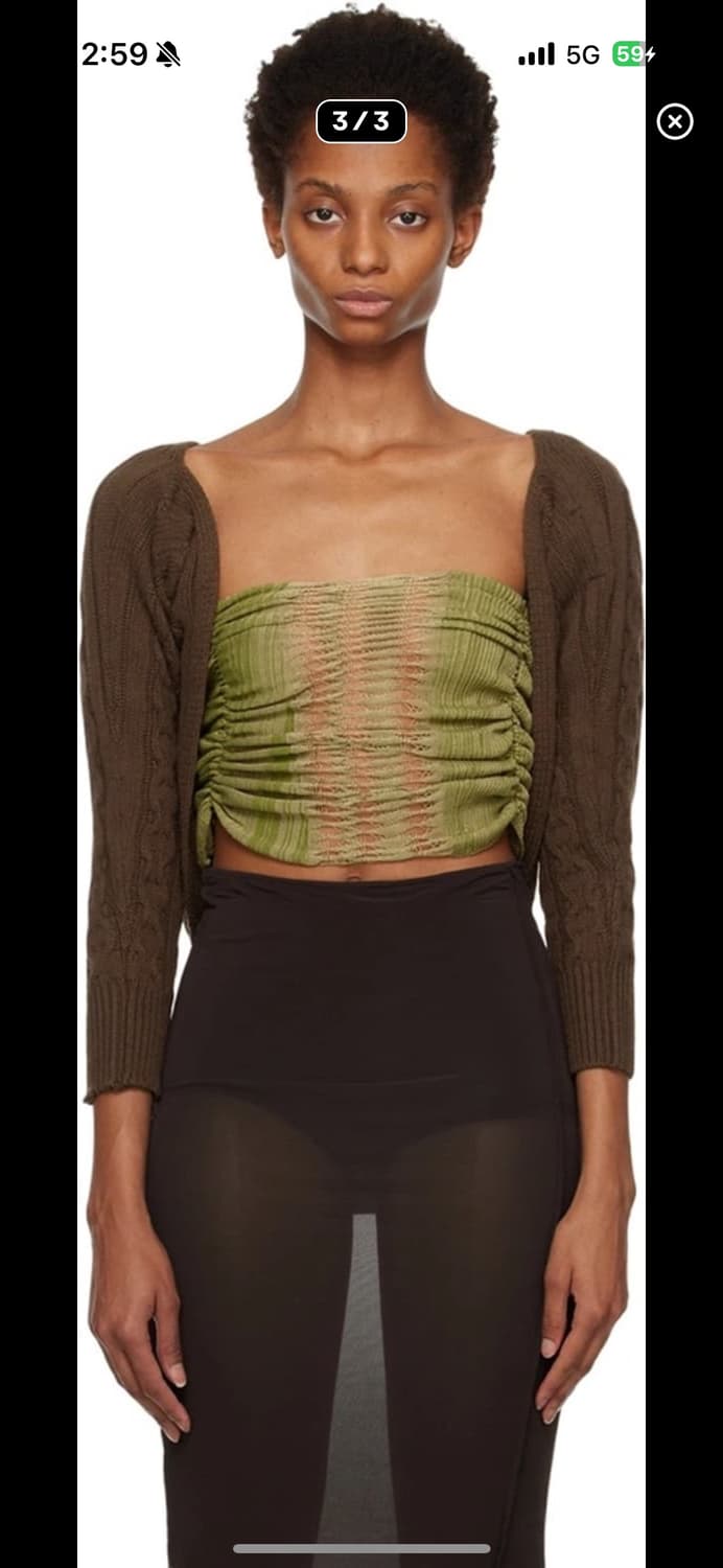 gimaguas 2way 니트 탑 볼레로 가디건 S 상품이미지3