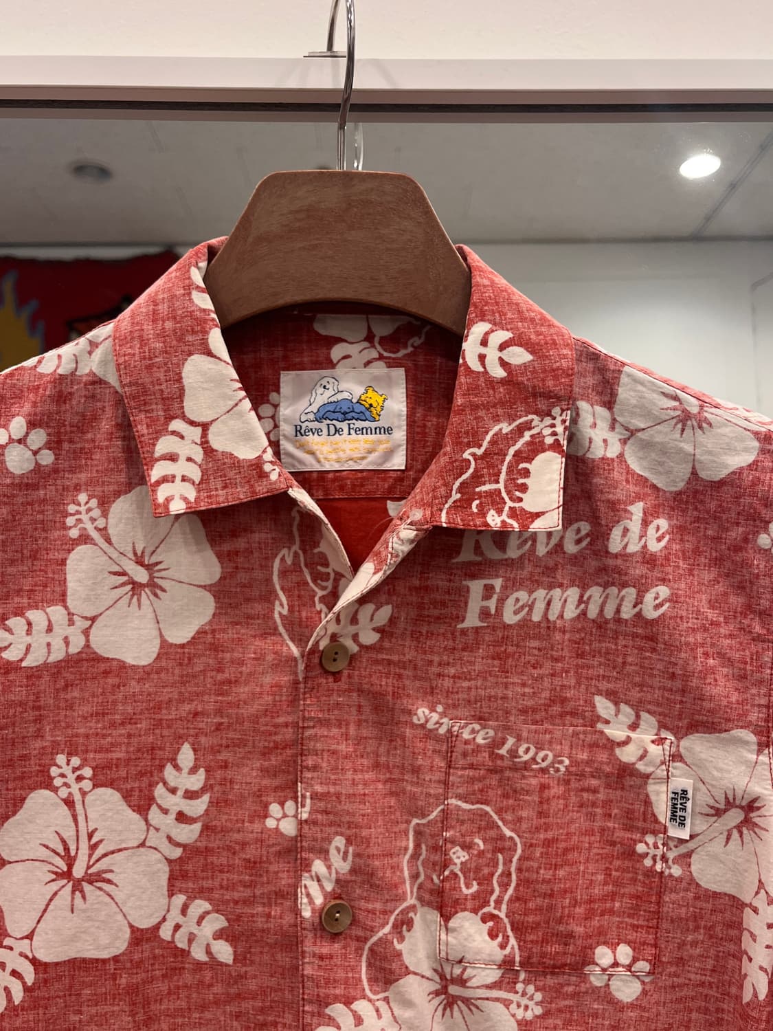 Reve De Femme 빈티지 하와이안 반팔 셔츠 상품이미지2