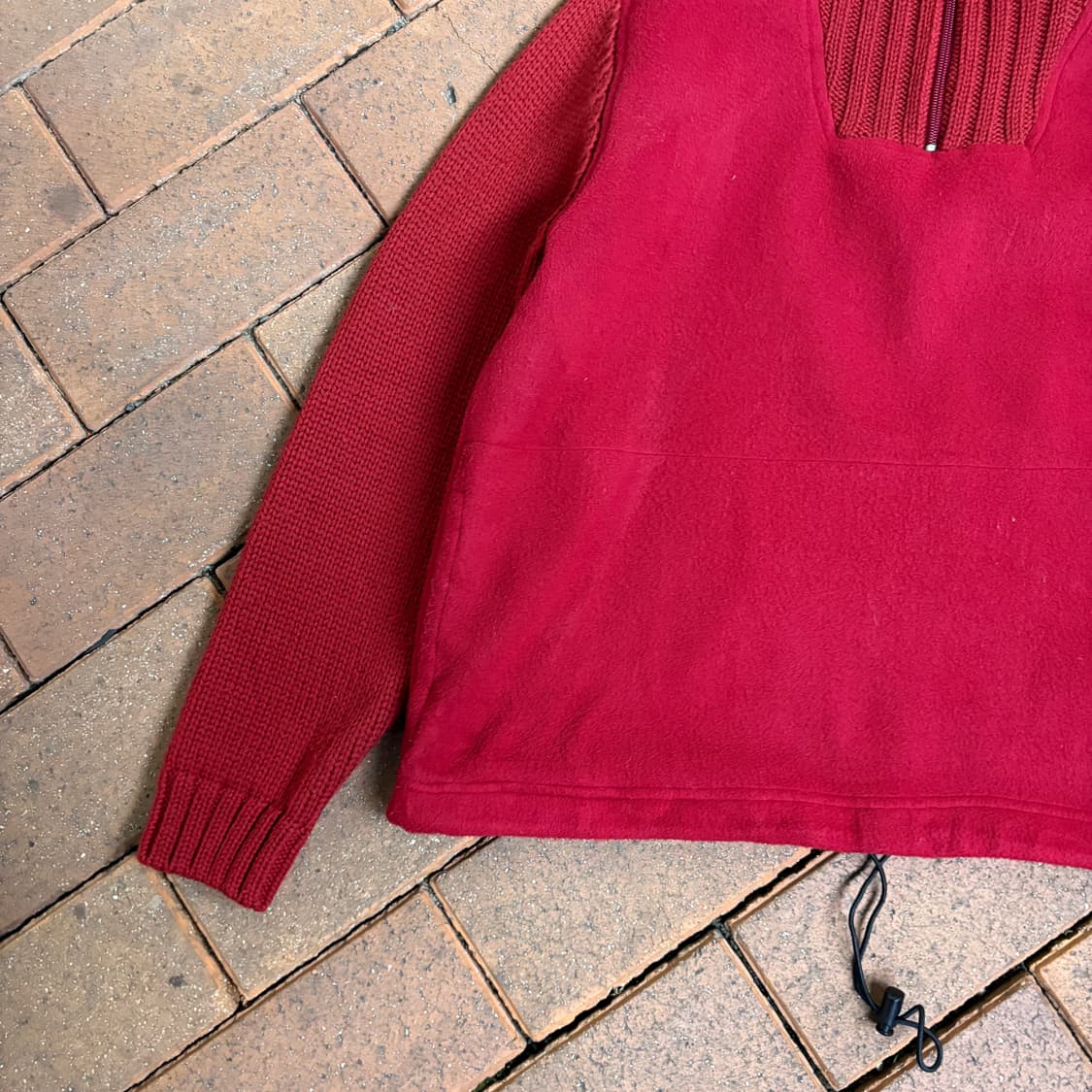 90s 몽클레르 그레노블 허스키 풀오버 하프 집 플리스 자켓 상품이미지5