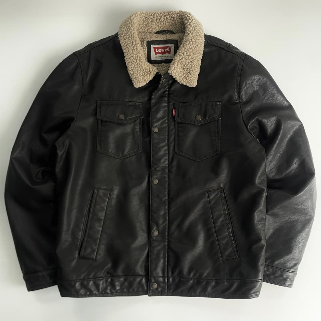Levis  리바이스 레드탭 레더 쉐르파 자켓 상품이미지2