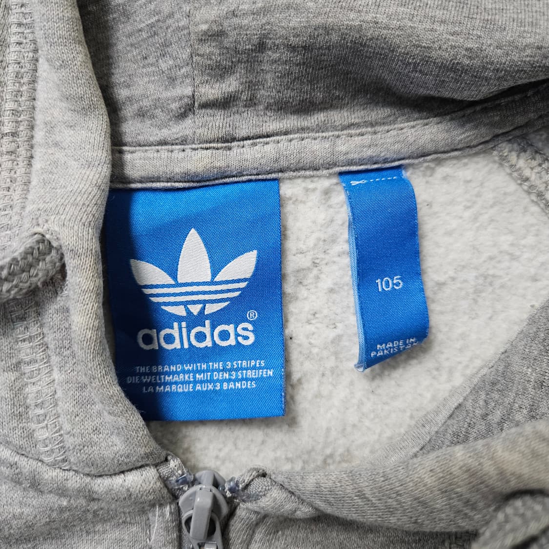 105 아디다스 그레이 후드집업 0305Y 상품이미지6