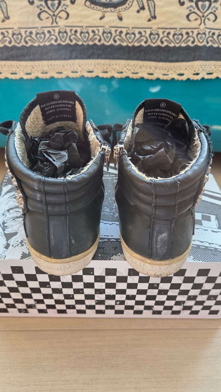 골든구스 슬라이드 드스트레스드 스터드 하이탑 38 상품이미지2