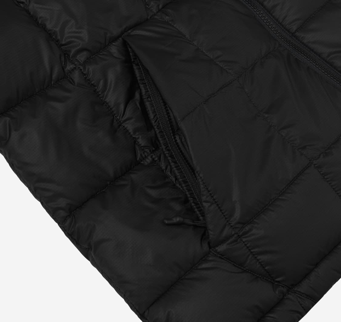 스투시 미드웨이트 후드 푸퍼 블랙 남녀공용 핏 상품이미지7
